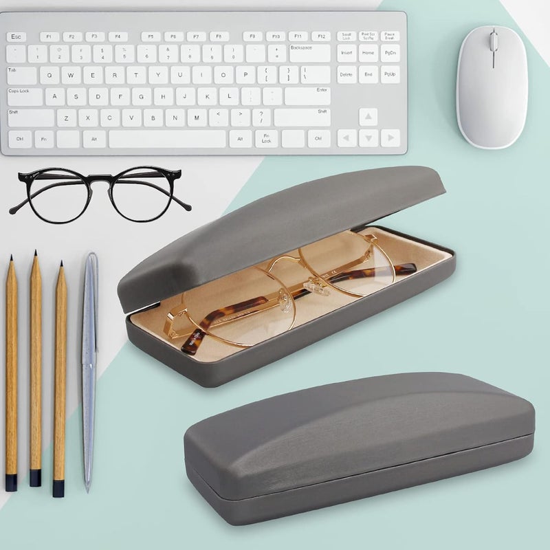 SMARTTOP Hard Shell Eyeglass Case- Glass Case With Cleaning Cloth, Glasses Case hard shell for men women - Image 5